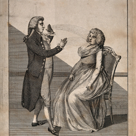 Mann Hypnotisiert Frau, Bildquelle: Wellcome Library, London